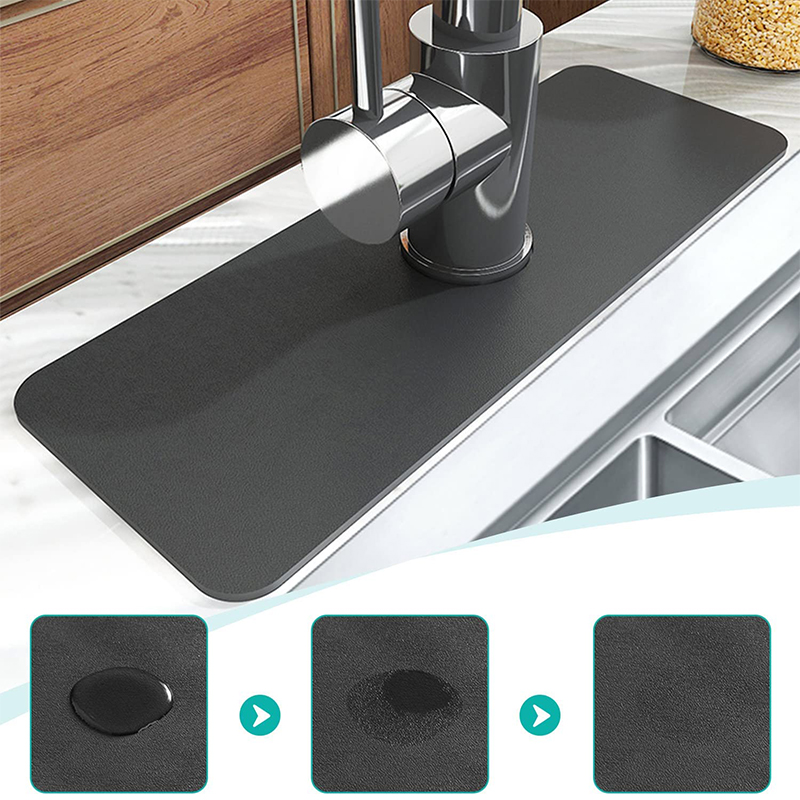 Silicone Tap Washer - Модернизированный диатомитовый брызговик для раковины, кухонный