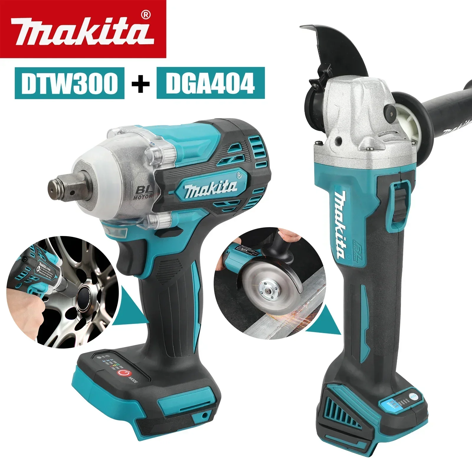 Makita Drill Dtw300 - Набор Makita DTW300 DGA404, беспроводной, 18